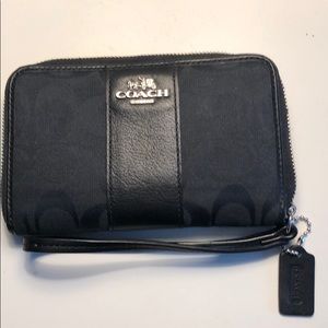 Coach Wristlet with phone pocket